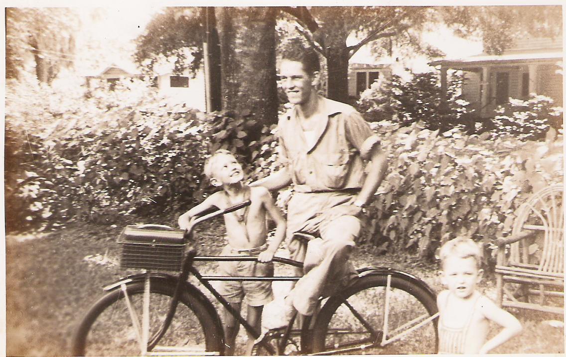 Art and his brother, with their father Don Steinman